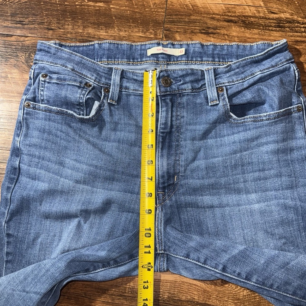 Levi's‎ 726 Flare Leg Blue Jeans Women's Size 33 - Picture 3 of 6
